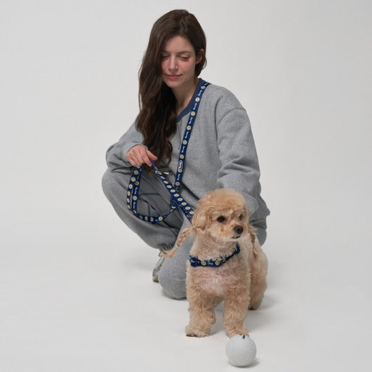 韓國新品上架【梨花娘】🐾BAILEY 🐶 微笑花朵可愛小熊高機能解放雙手寵物牽引繩(7色)