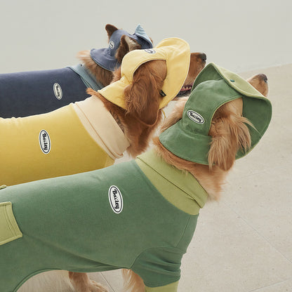 韓國新品上架【梨花娘】🐾BAILEY 🐶秋冬新品 可愛造型遮陽保暖絨毛可調節寵物帽(3色)