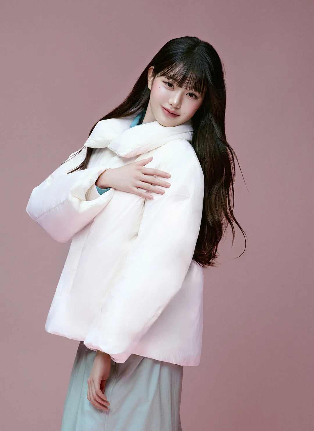 🆕新品上架【梨花娘】法國品牌 EIDER La Belle 張員瑛代言翻領短版羽絨外套(2色)