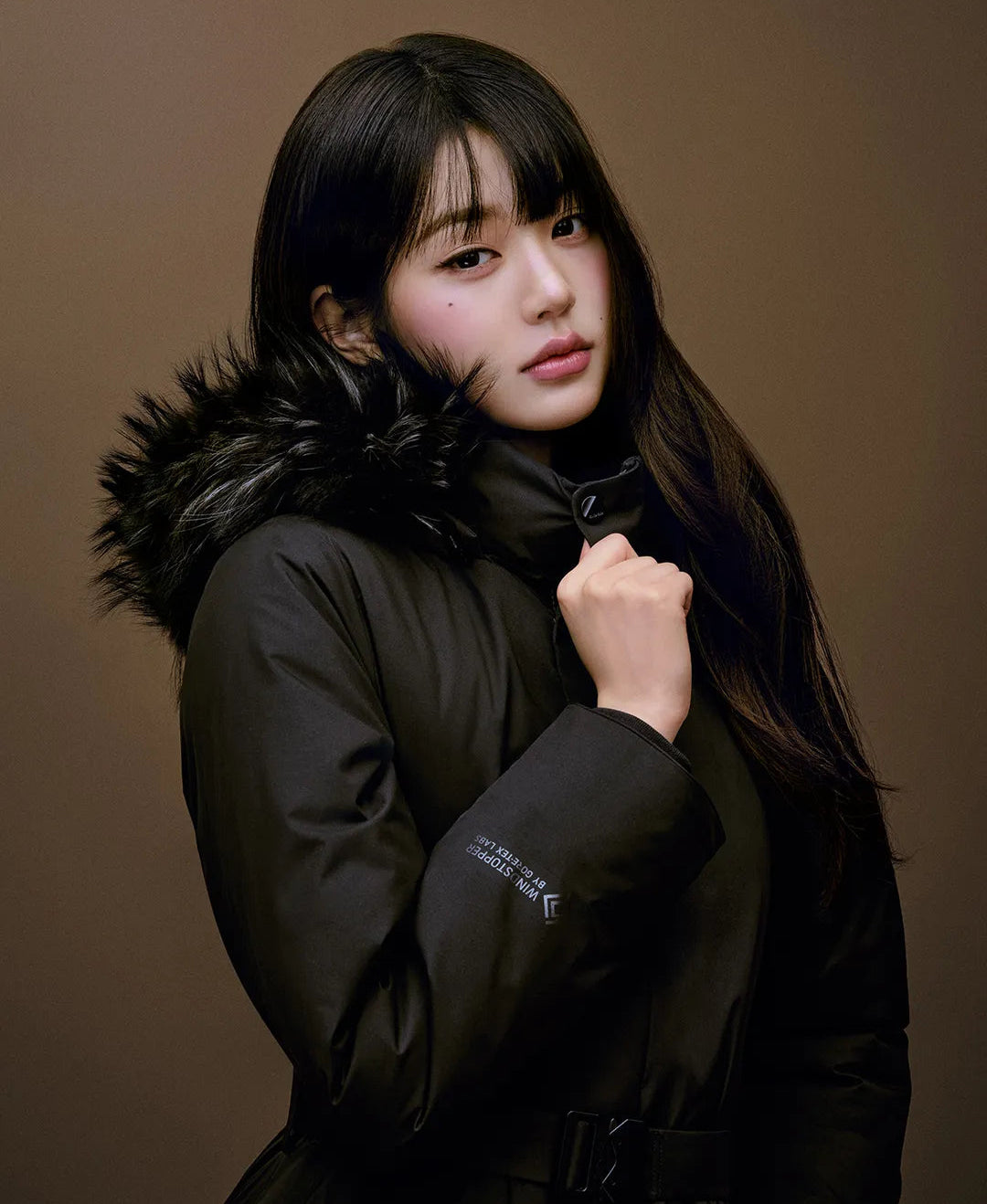 🆕新品上架【梨花娘】法國品牌 EIDER La Bel 張員瑛推薦款連帽狐狸毛領連帽可拆洋裝羽絨大衣外套(2色)