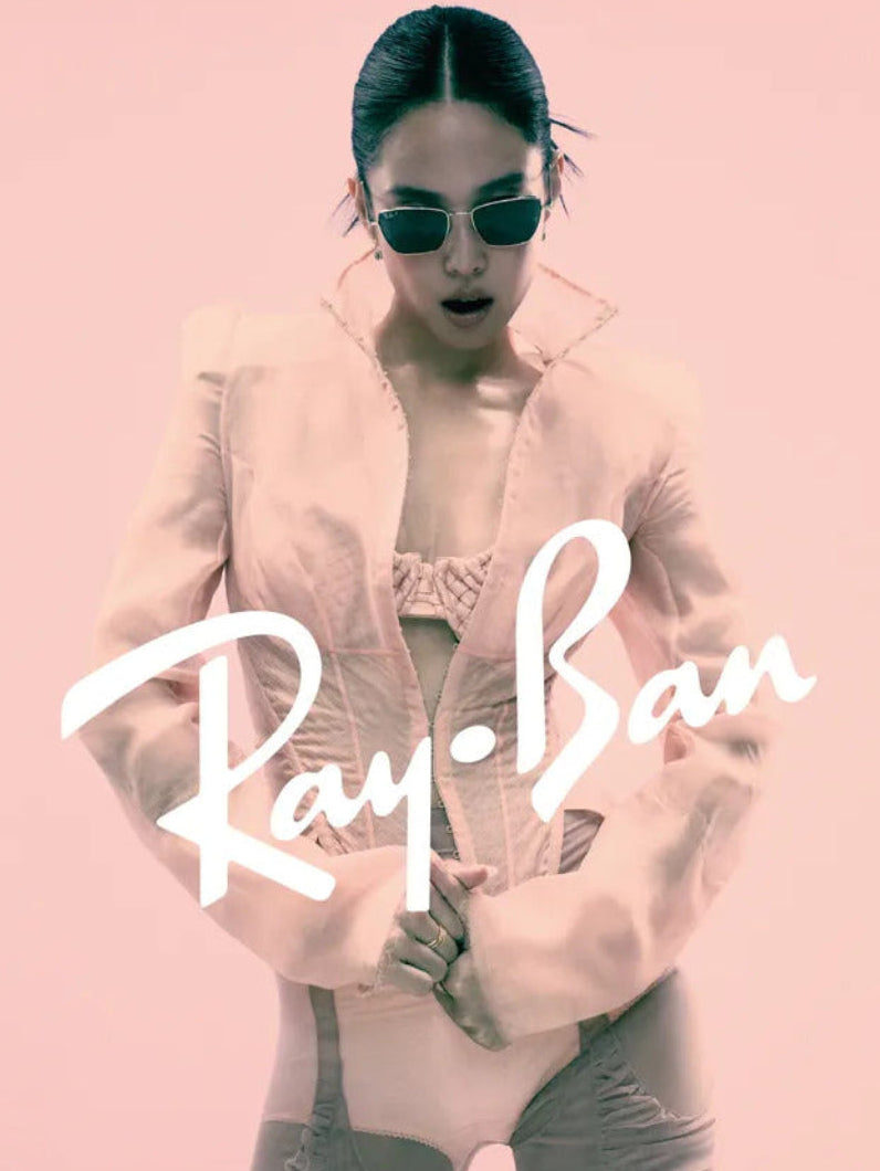 🔥新品上架【梨花娘】BP🖤Jennie Kim💗 同款 Ray-Ban清冷高級感方框墨鏡