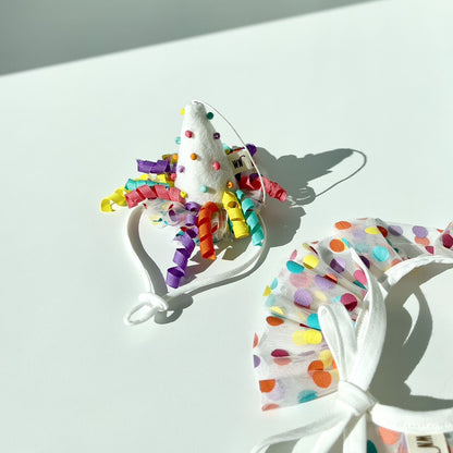 🆕新品上架【梨花娘】💖韓國品牌 WETNOSE 點點星光彩色泡泡派對帽(手工製作，等待期約10~15天)