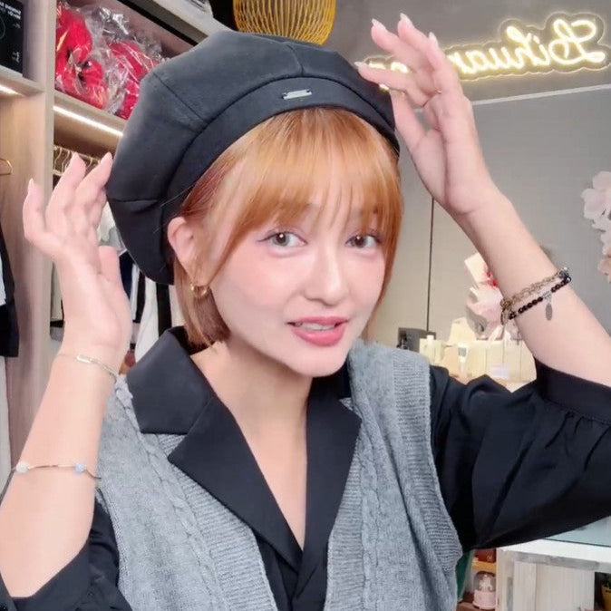 🆕新品上架💖【梨花瑪雅】韓系八角貝雷帽顯臉小畫家帽女款高級感(2色)💖(現貨+預購)