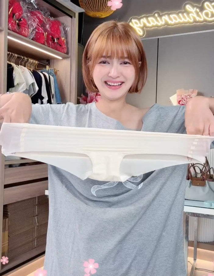 💕新品上架【梨花瑪雅】🔥回購款No.1🔥 MINI裝無痕盒裝六條超薄面膜款冰絲女士三角褲