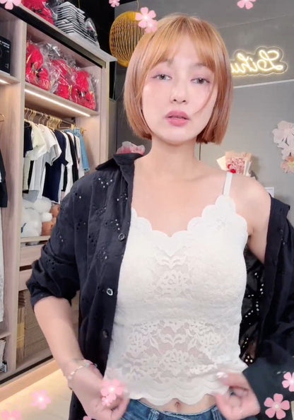 🆕新品上架💖【梨花瑪雅】秋款性感女神美背蕾絲附胸墊柔軟舒適內衣內搭(4色)🌹