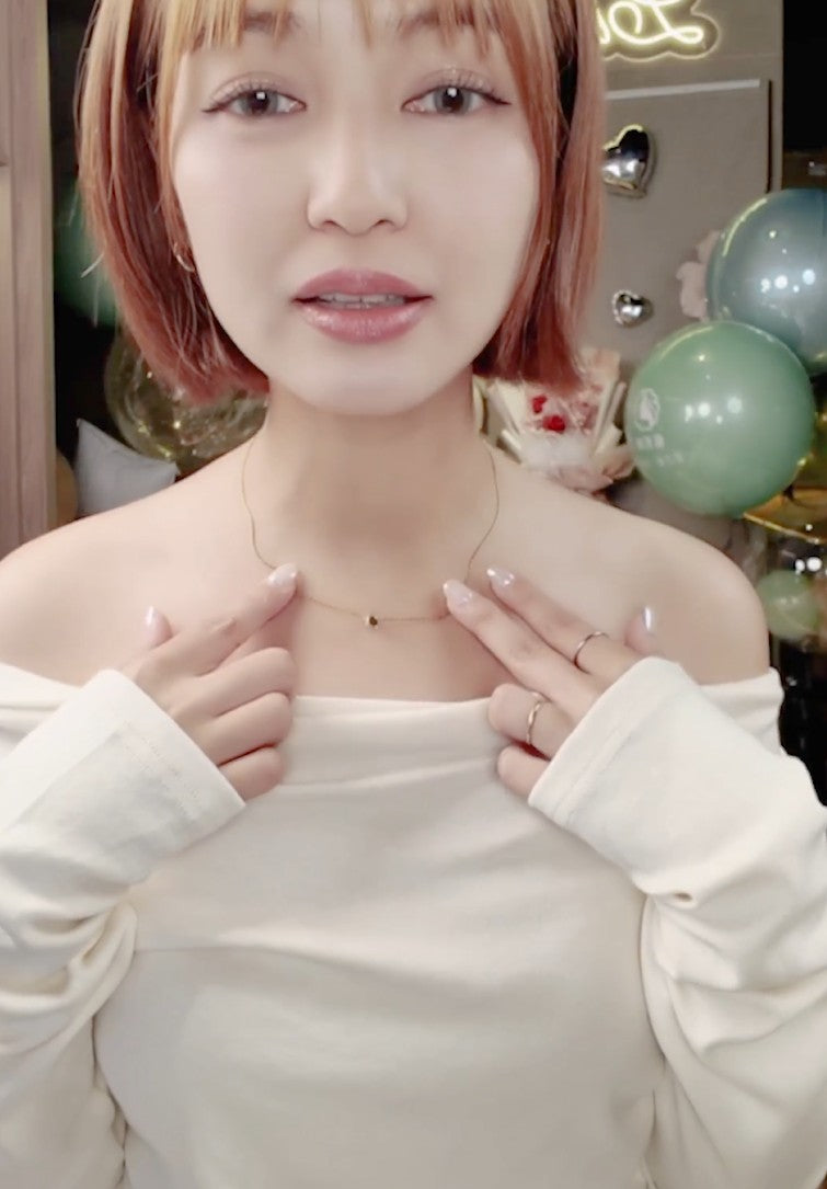 🆕新品上架【梨花瑪雅】專屬於妳💎精緻極細輕奢鎖骨鋯石單鑽項鍊(2色)💕