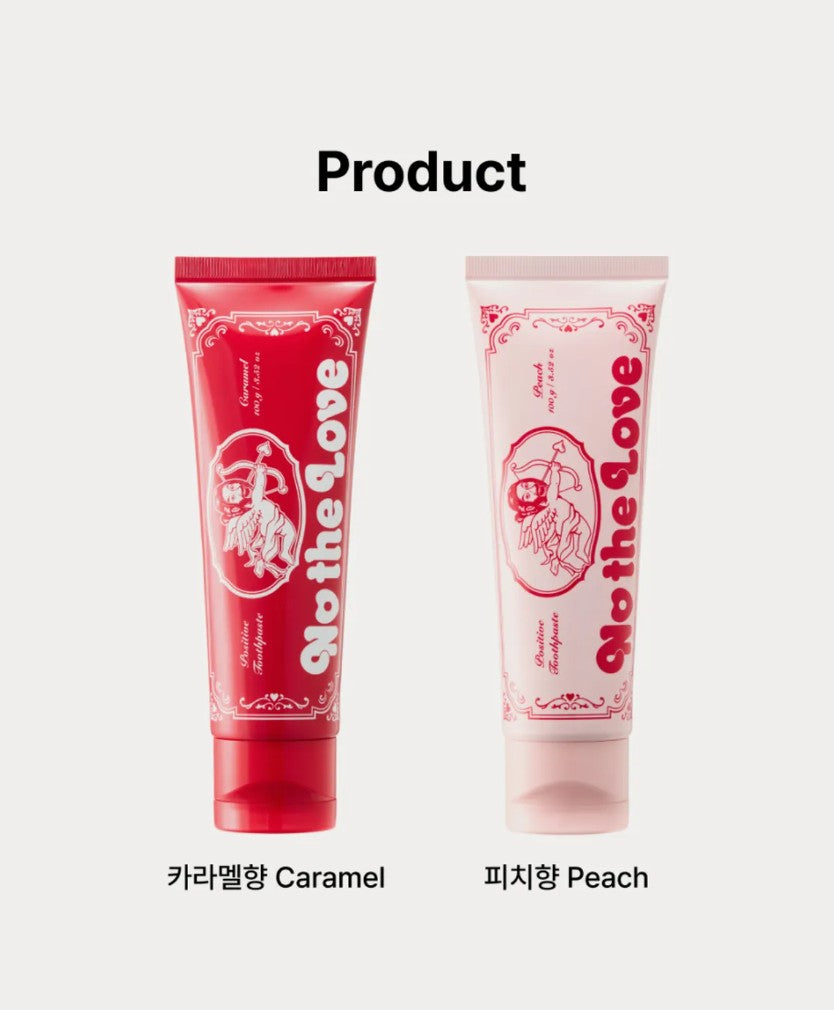 🆕新品上架💖【梨花娘】韓國品牌 NO THE LOVE 爆紅愛心出口牙膏100g(2口味)🏆韓國連線