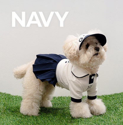 韓國BAILEY💖【梨花娘】寵物品精緻高爾夫球寵物遮陽帽(現貨+預購)