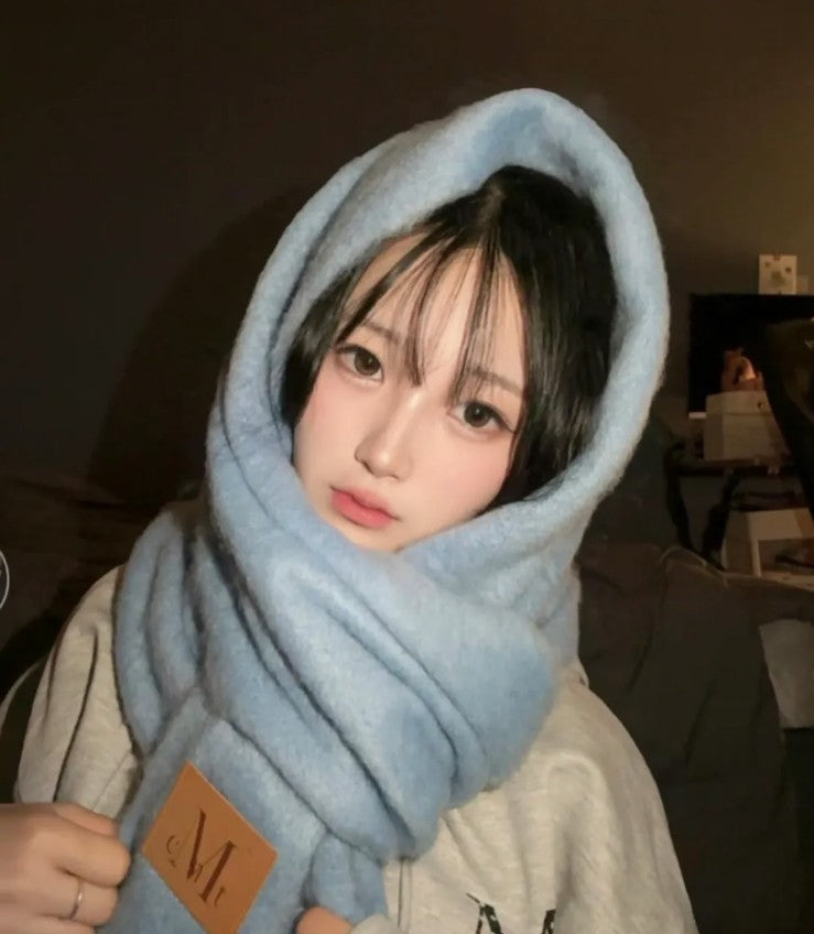 🆕新品上架💖【梨花娘】 韓國 圍巾熱賣TOP.2🔥品牌Musent 皮標保暖舒適披肩圍巾(7色) 男女皆宜