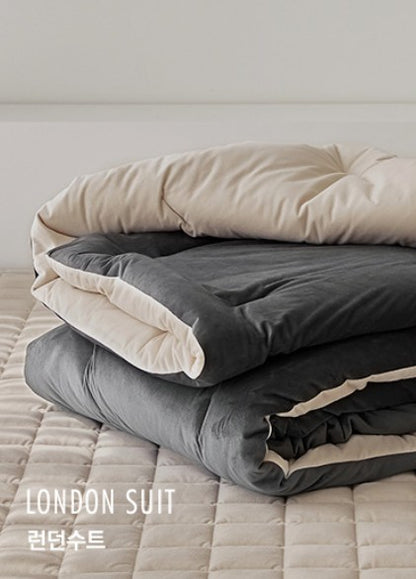 🆕新品上架【梨花娘】冬季飯店🔥韓國品牌MAATILA 雙色特殊超細纖維棉柔軟保暖輕盈被5件套組(單人四件)