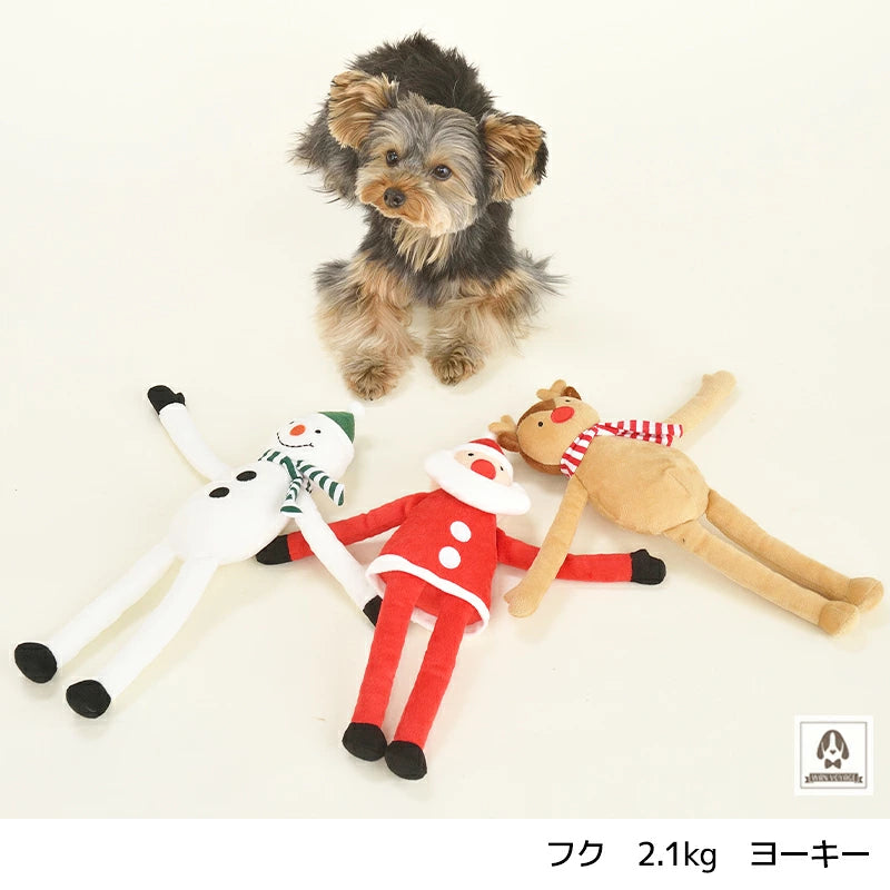 新品上架【梨花娘總代理】🐾日本品牌Solgra 沙沙作響・歡樂聖誕長手腳寵物玩偶 🎄 (3款)