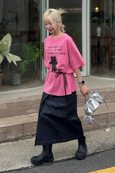 新品上架【梨花娘】💕韓國品牌LMR미니 샹뇽이貓咪珍珠愛心掛牌吊飾萌翻鑰匙圈(5色)